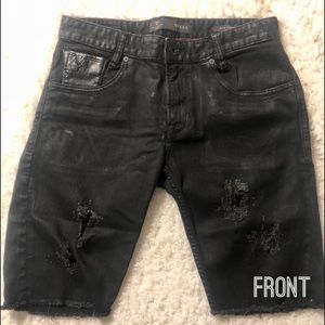 Guess distress denim shorts